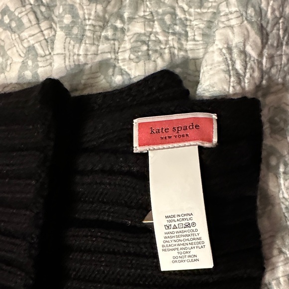 NWT Kate Spade Black Knit Accessory - Picture 2 of 3